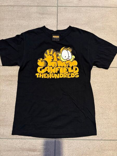 THE HUNDREDS×GARFIELD Tシャツ 黒 M ガーフィールド アメカジ アメコミ 古着 キッズ