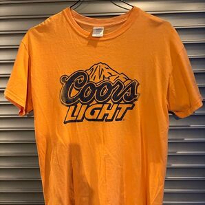 Coors LIGHT Beer 企業80s 90s USA製 ヴィンテージ 古着 アメカジ オレンジ