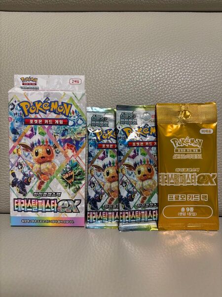韓国限定 ポケモンカード テラスタルフェスex 2パック プロモ付き
