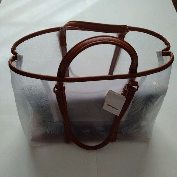mon oomme caメッシュPVCトートバッグ