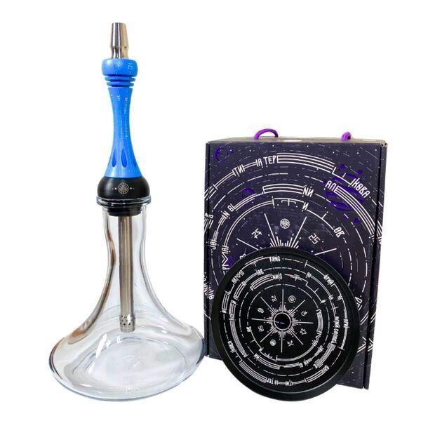 【新品未使用】Alpha Hookah リミテッドエディション レーザー彫刻 青 フロリダ ブルー 青 箱付き シーシャ本体