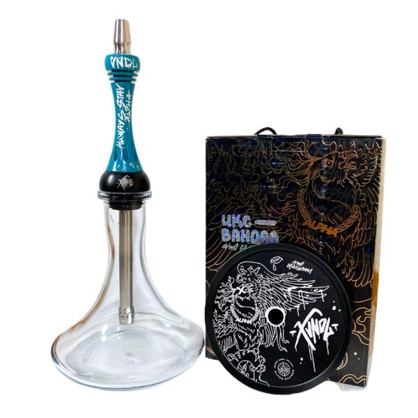 【新品未使用】Alpha Hookah Model X VNDL Jet AZURE 青色 箱付き ボトル付き ストリートアート