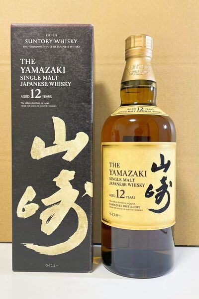 新品未開栓 サントリー シングルモルトウイスキー 山崎12年 700ml 化粧箱付き