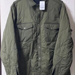 ドライグリッド中綿シャツブルゾン 未使用 サイズL カーキと黒セット