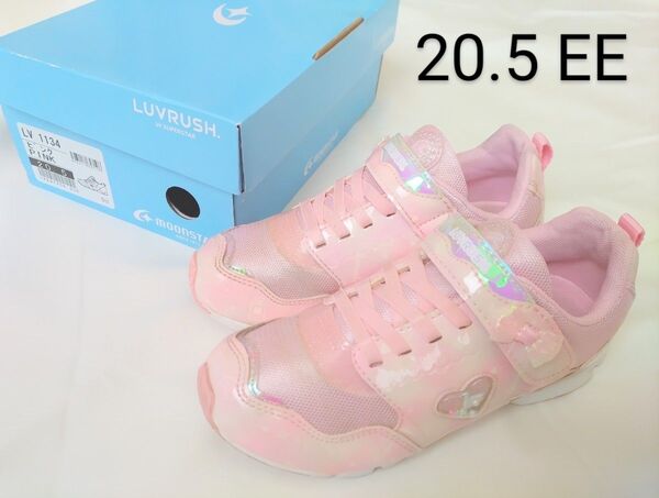 ムーンスター ラブラッシュ スーパースター スニーカー 女の子 20.5cm ピンク