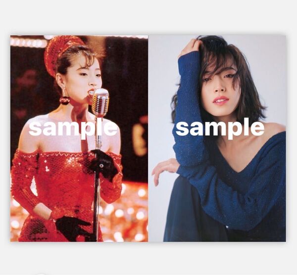 中森明菜写真L判2枚