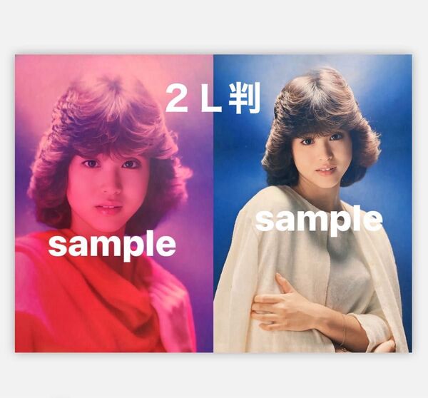 松田聖子写真 2L判2枚