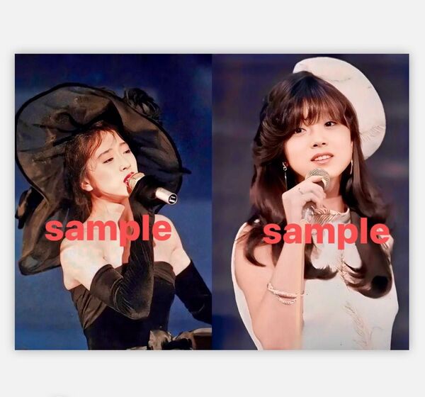 中森明菜写真L判2枚