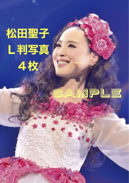 松田聖子写真L判4枚
