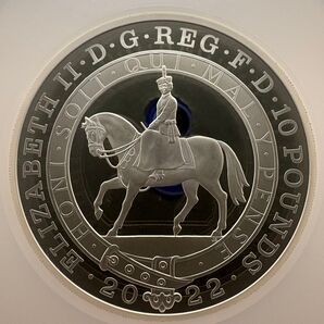 2022 5オンス イギリス エリザベス女王 プラチナジュビリー 10ポンド 銀貨 NGC PF70UC 初期発行100枚
