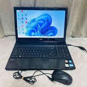 S27 Fujitsuノートパソコンi5高速SSDサクサク動くWindows11