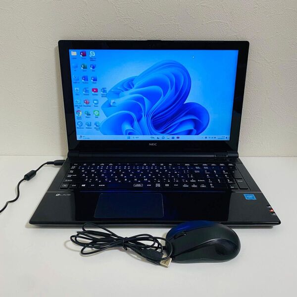 Y631 NECノートパソコンSSDメモリ8G高速Windows11オフィス付き