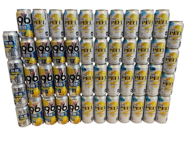 氷結無糖レモン -196 ダブルレモン THE PEEL 350ml27本 500ml21本 計48本 まとめ売り