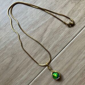 K18琉球蓄光とんぼ玉ネックレス 約60cm