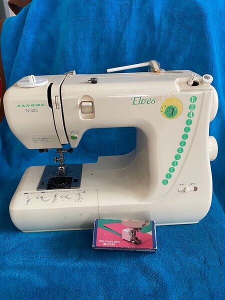 中古 JANOME 電動ミシン Elves N-305 動作品 説明書付き