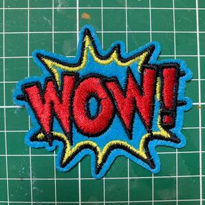 !最終値下げ金額設定中! 刺繍ワッペン WOW! 未使用 アイロン