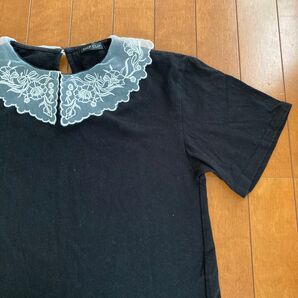 CHIP CLIP レース襟付きTシャツ