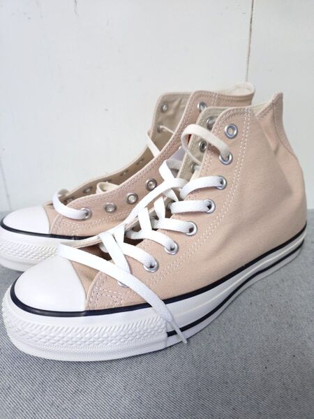 CONVERSE ALL STAR 薄ピンク アズキ ハイカット のこり染 25.5センチ コンバース オールスター