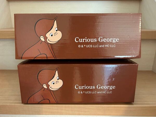 おさるのジョージ サンダル ブラウンLサイズ(26〜28cm) Mサイズ(23.5〜25.5cm) 2足セット