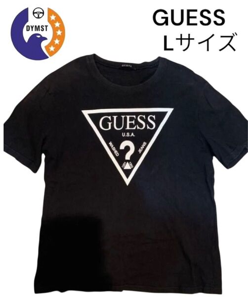 GUESS ロゴTシャツ Lサイズ ブラック