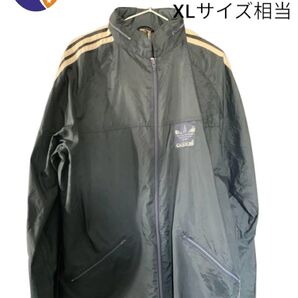 adidas ナイロンジャケット ネイビー XL相当