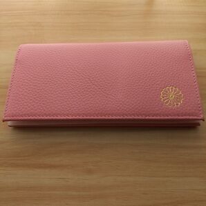 【新品】皇居 菊の御紋 長財布 ピンク