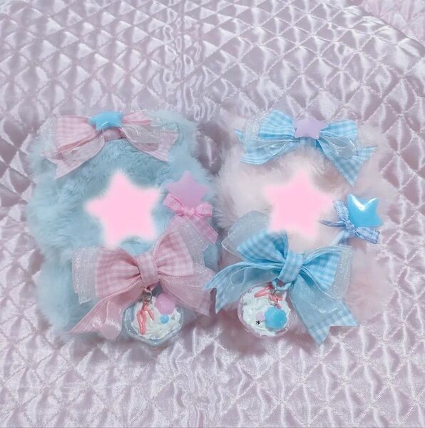 10cm ぬい服 にじぱぺ おすわり ぱふぇねこさん みずいろver