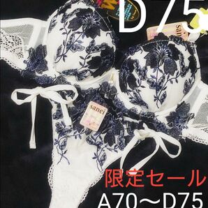 短期出品 D75 グラジオラスflowerレースブラジャー&サイド紐・バック透けTバックショーツ エロカワ 盛れる 盛りブラ