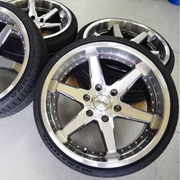 ハイエース 新品VALOR DCR 19inch225/40R19 4本タイヤホイールセット 9J +20 6H139.7