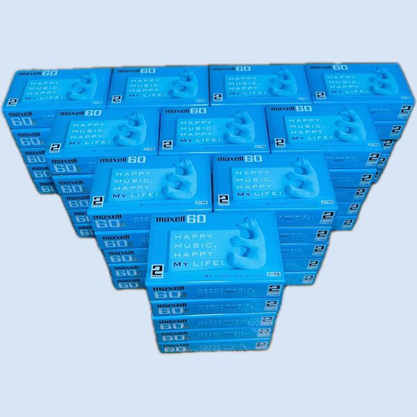 日立マクセル 音楽用カセットテープ MY1 ノーマルポジション 60分 100本セット 2本入り50パック maxell 録音用