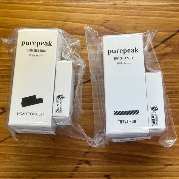 purepeak Turva Sun Posh Tone Up 日焼け止めスティック セット