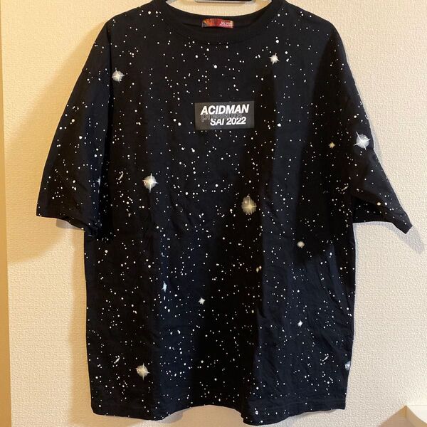 【クーポンで是非】ACIDMANの蓄光Tシャツ L Starry Sky