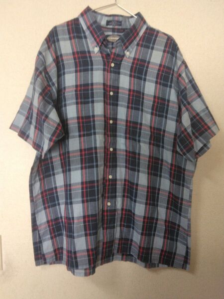 80s town craft チェック 半袖シャツ XL sears arrow J.C. Penney woolrich