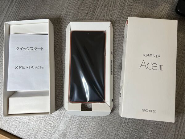 新品未使用 SIMフリー SONY Xperia Ace Ⅲ オレンジ 一括判定○