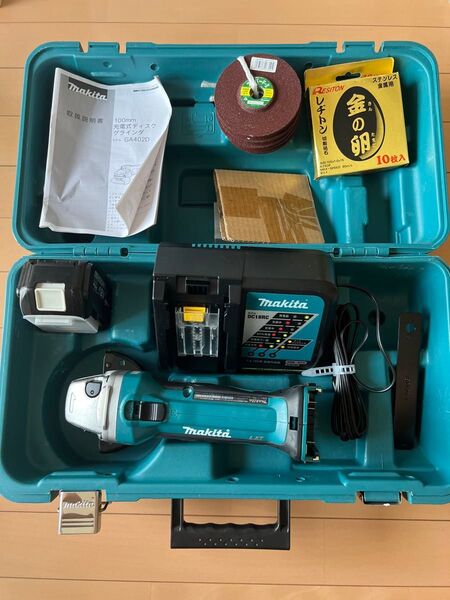 MAKITA マキタ ディスクグラインダー GA402DRF フルセット +スーパーF-Ⅱ *5枚+金の卵*10枚