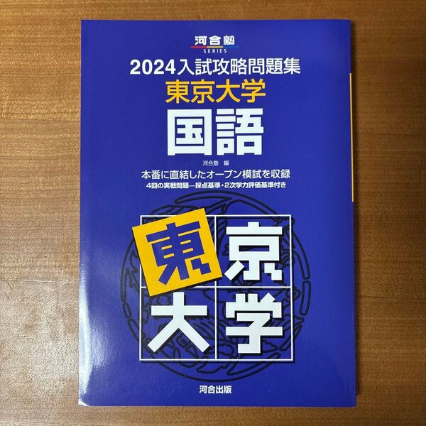 2024入試攻略問題集 東京大学 国語 河合塾
