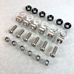 ニックス風 腰道具ダブルタクトD環止めチェーン受け金具浅型ワッシャーボルトセット