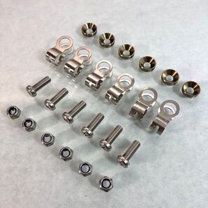 ニックス風 腰道具ダブルタクトD環止めチェーン受け金具浅型ワッシャーボルトセット