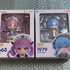 新品未開封 ねんどろいど ホロライブ 湊あくあ 星街すいせい フィギュア