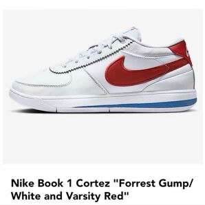 新品未使用!NIKE Book 1 Cortez Forrest Gump/White and Varsity Red 26.5