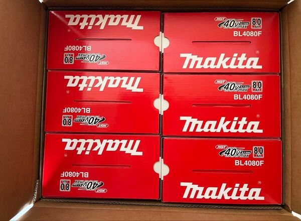 マキタリチウムイオンバッテリーBL4080F ×6個