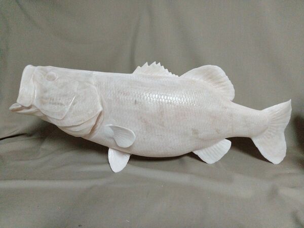 ハンドメイド 62cmブラックバス フィギュア レプリカ 置物 未塗装 ガレージキット