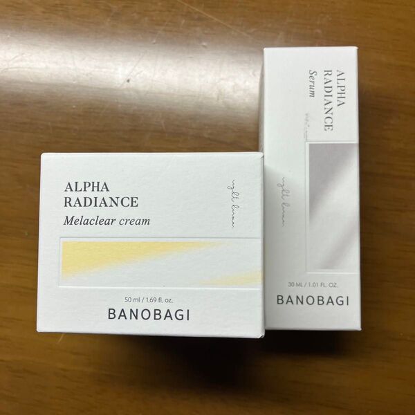 【未使用品】【最安値】BANOBAGI アルファラディアンスセラムアルファラディアンスメラクリアクリーム 2点まとめ売り