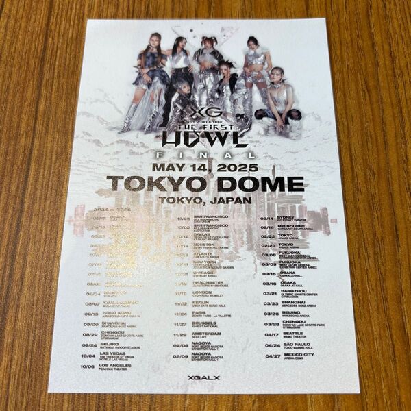 XG 1st WORLD TOUR The first HOWL 東京ドーム million places ポストカード ラキドロ