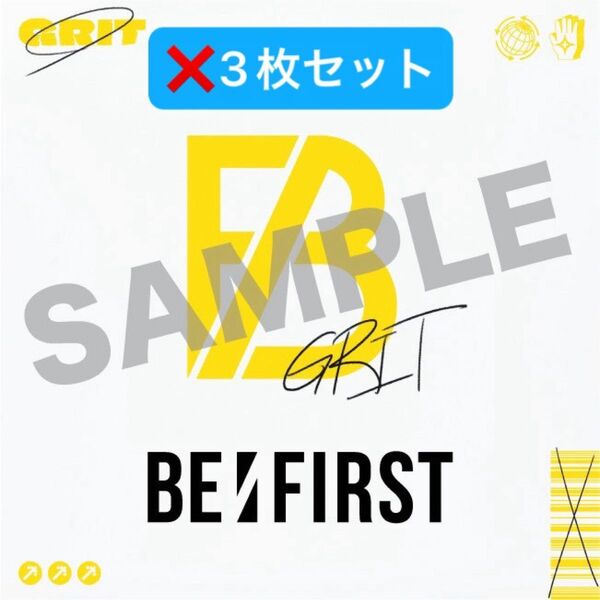 7th Single GRIT ステッカー 3枚