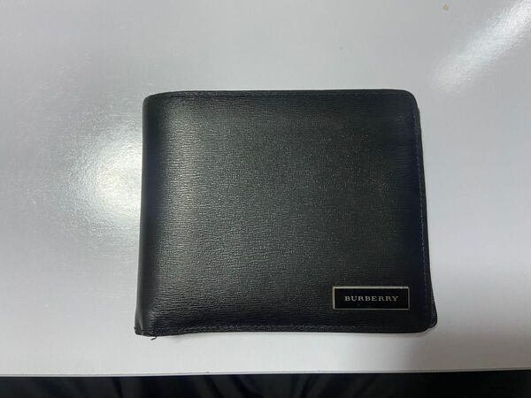BURBERRY 二つ折り財布 ブラック メンズ
