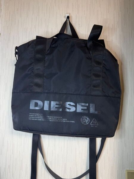 DIESEL 3way リュック、ショルダー、トートバッグ ブラック ディーゼル