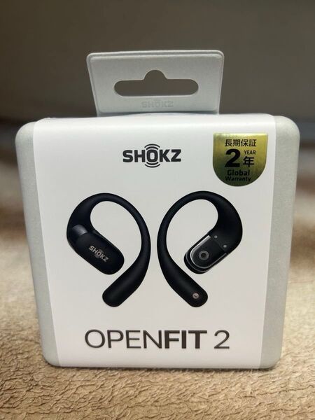 完全ワイヤレスイヤホン Shokz OpenFit2 SKZ-EP-000045 ブラック【新品・未開封】