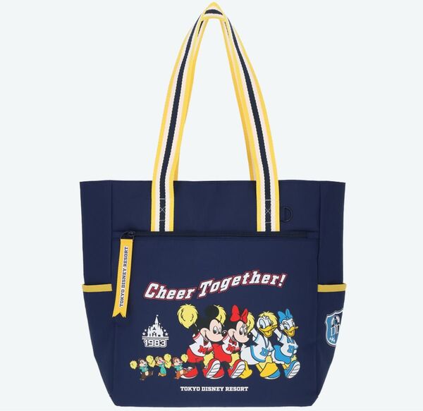 ディズニー トートバッグ チア ミッキー ミニー ドナルド チップ デール 新品