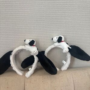 USJ スヌーピー カチューシャ ぬいぐるみ 2個セット